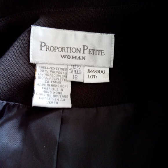 PROPORTION PETITE Vintage Longline Brown Snap-Front Coat Jacket - Size 16 - Picture 3 of 3
